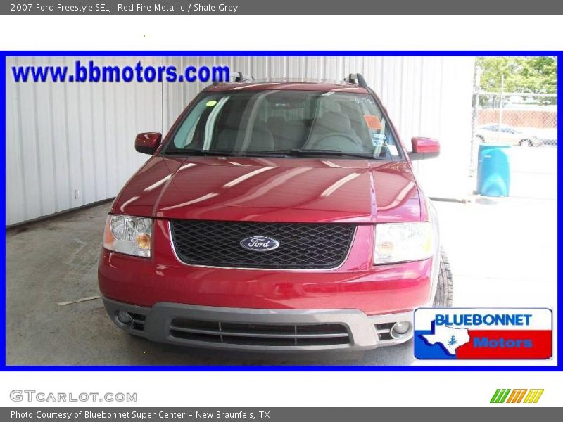 Red Fire Metallic / Shale Grey 2007 Ford Freestyle SEL