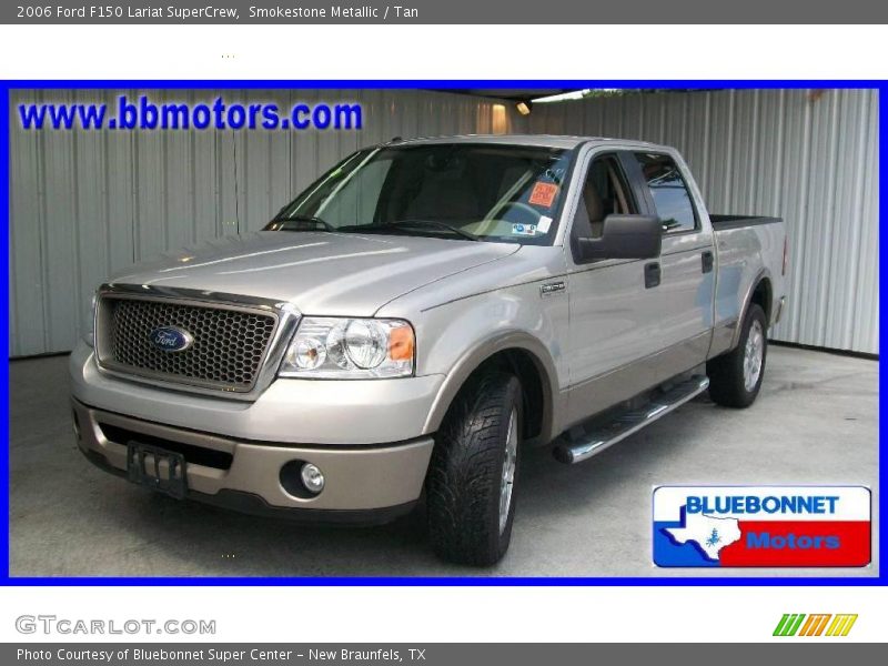 Smokestone Metallic / Tan 2006 Ford F150 Lariat SuperCrew