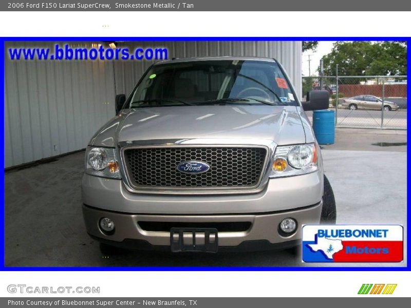 Smokestone Metallic / Tan 2006 Ford F150 Lariat SuperCrew