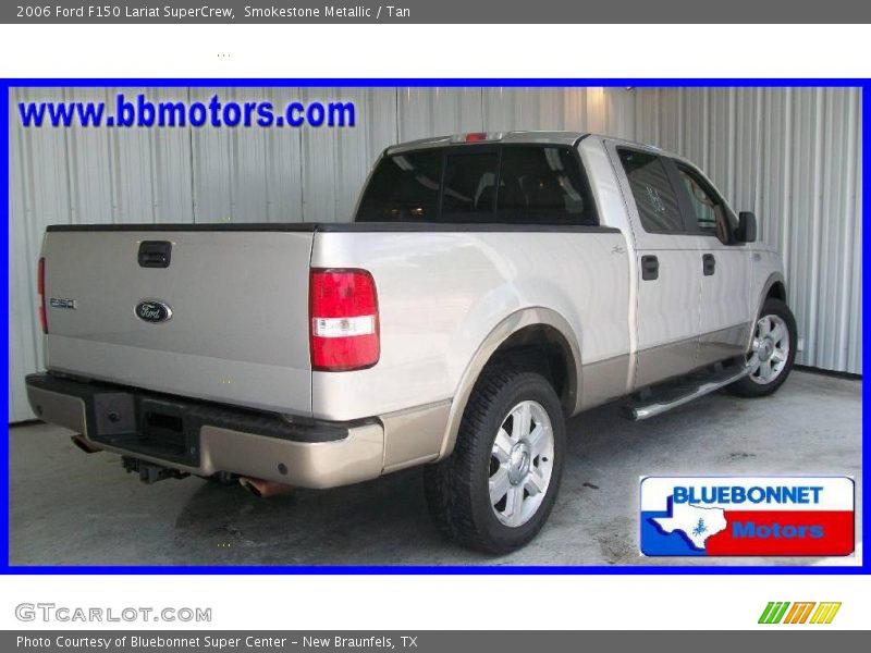 Smokestone Metallic / Tan 2006 Ford F150 Lariat SuperCrew