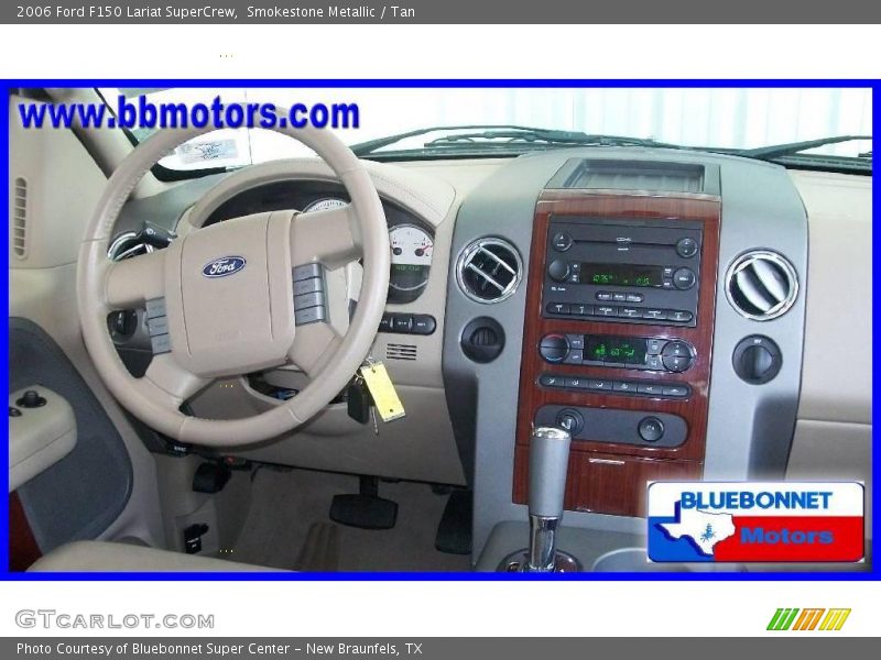Smokestone Metallic / Tan 2006 Ford F150 Lariat SuperCrew