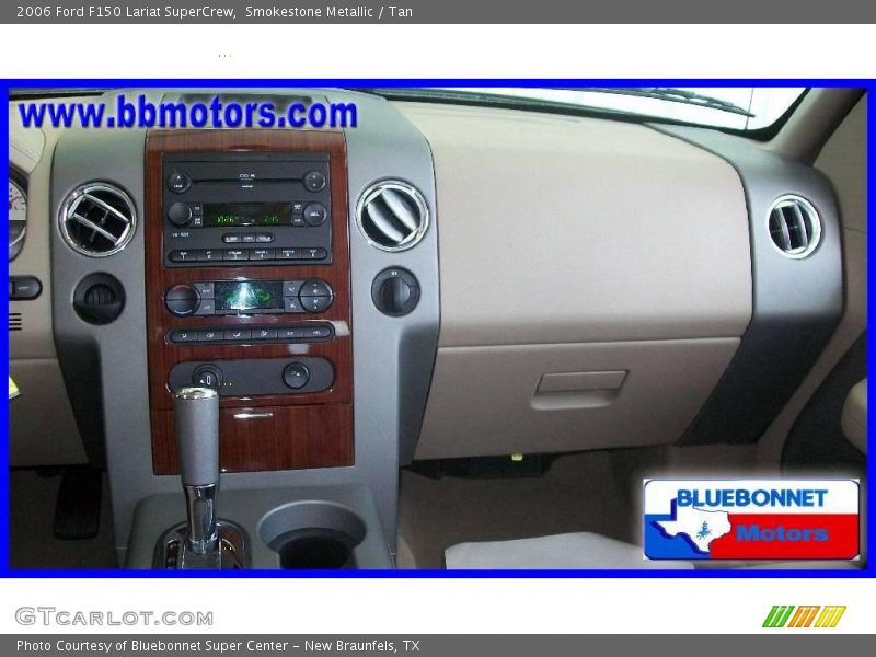 Smokestone Metallic / Tan 2006 Ford F150 Lariat SuperCrew
