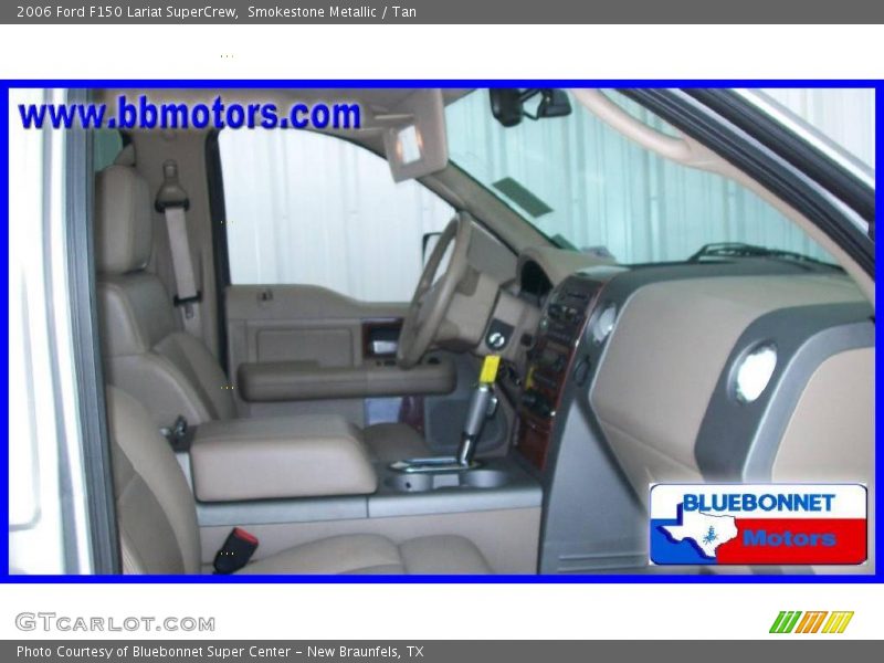 Smokestone Metallic / Tan 2006 Ford F150 Lariat SuperCrew