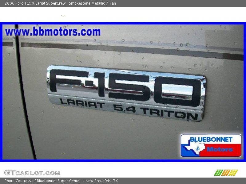 Smokestone Metallic / Tan 2006 Ford F150 Lariat SuperCrew