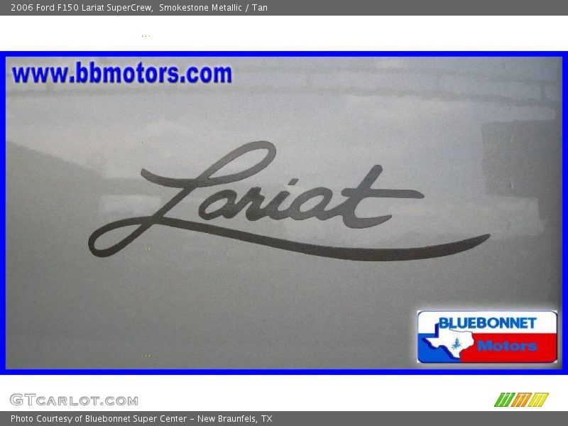 Smokestone Metallic / Tan 2006 Ford F150 Lariat SuperCrew