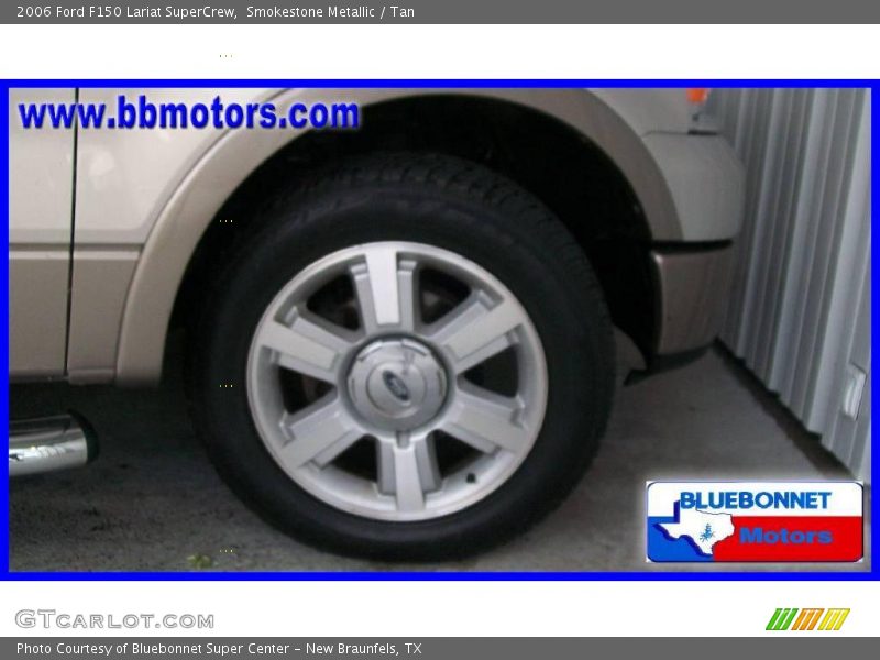 Smokestone Metallic / Tan 2006 Ford F150 Lariat SuperCrew