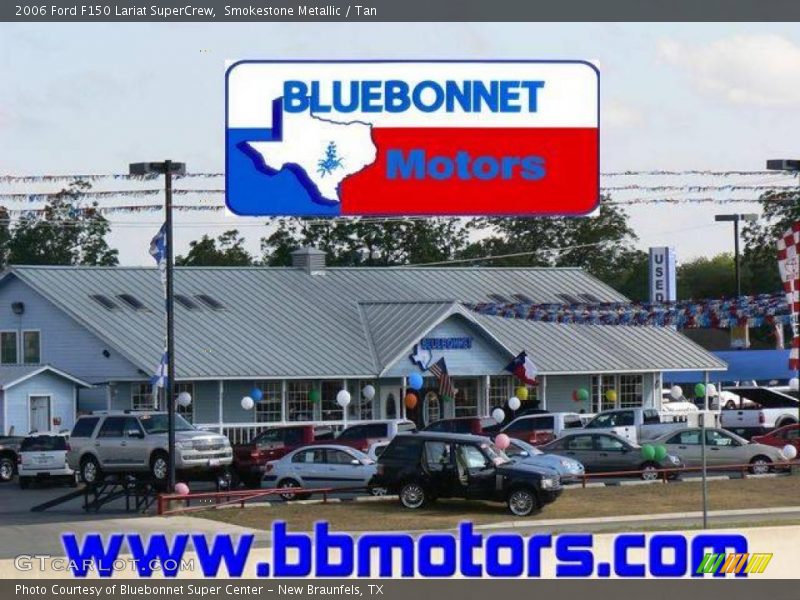 Smokestone Metallic / Tan 2006 Ford F150 Lariat SuperCrew