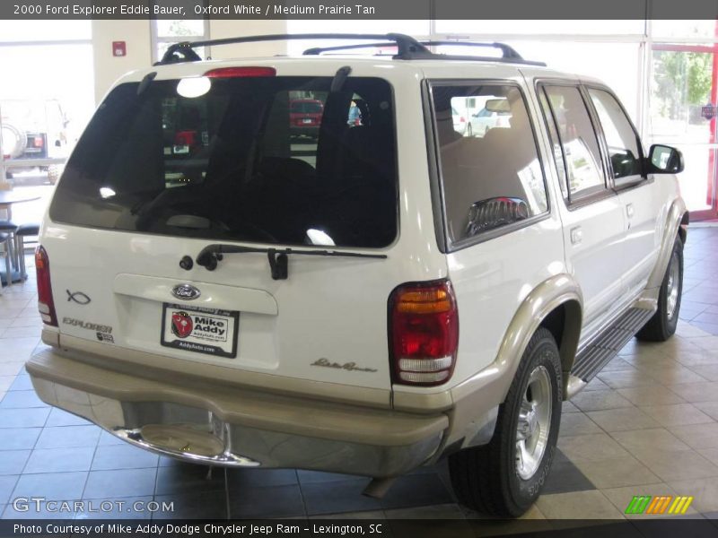 Oxford White / Medium Prairie Tan 2000 Ford Explorer Eddie Bauer