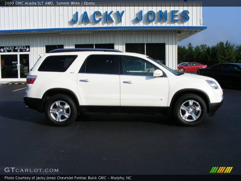 Summit White / Ebony 2009 GMC Acadia SLT AWD