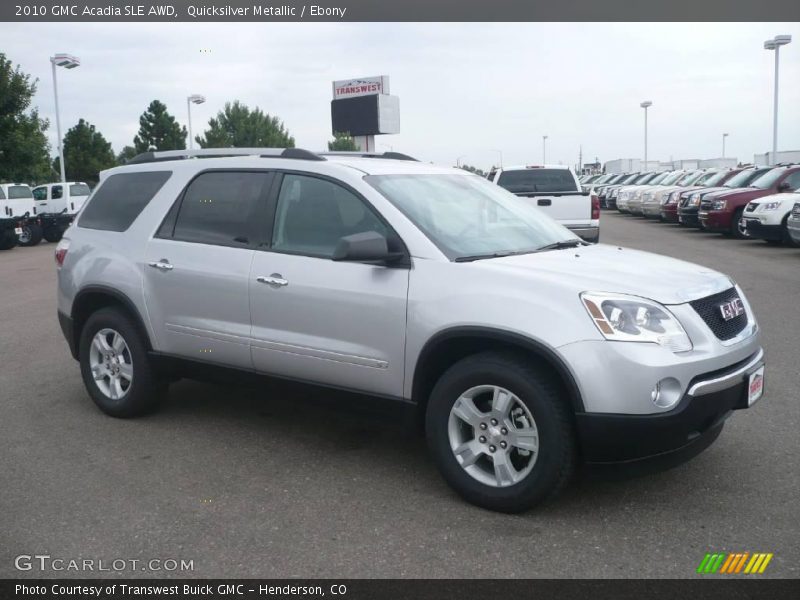 Quicksilver Metallic / Ebony 2010 GMC Acadia SLE AWD