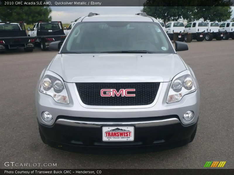 Quicksilver Metallic / Ebony 2010 GMC Acadia SLE AWD