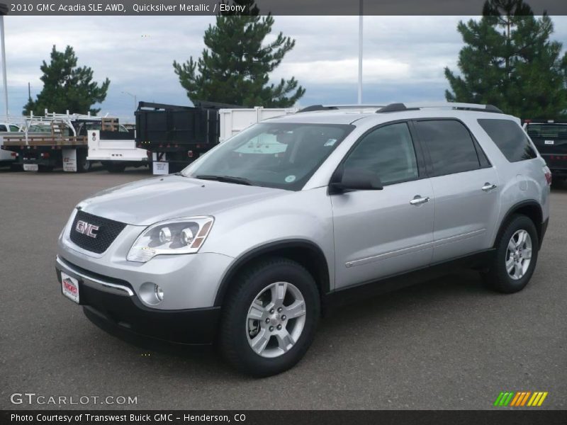 Quicksilver Metallic / Ebony 2010 GMC Acadia SLE AWD
