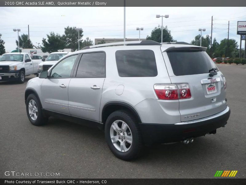 Quicksilver Metallic / Ebony 2010 GMC Acadia SLE AWD