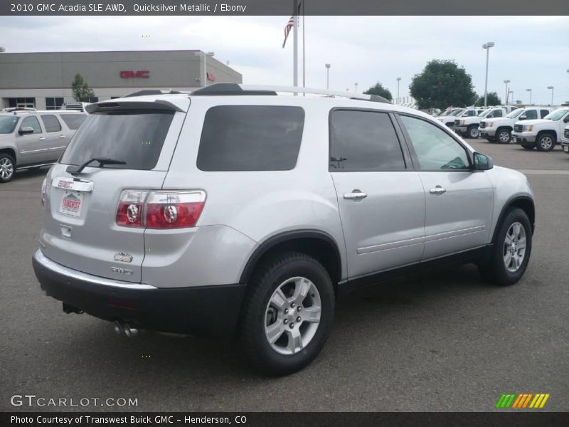 Quicksilver Metallic / Ebony 2010 GMC Acadia SLE AWD