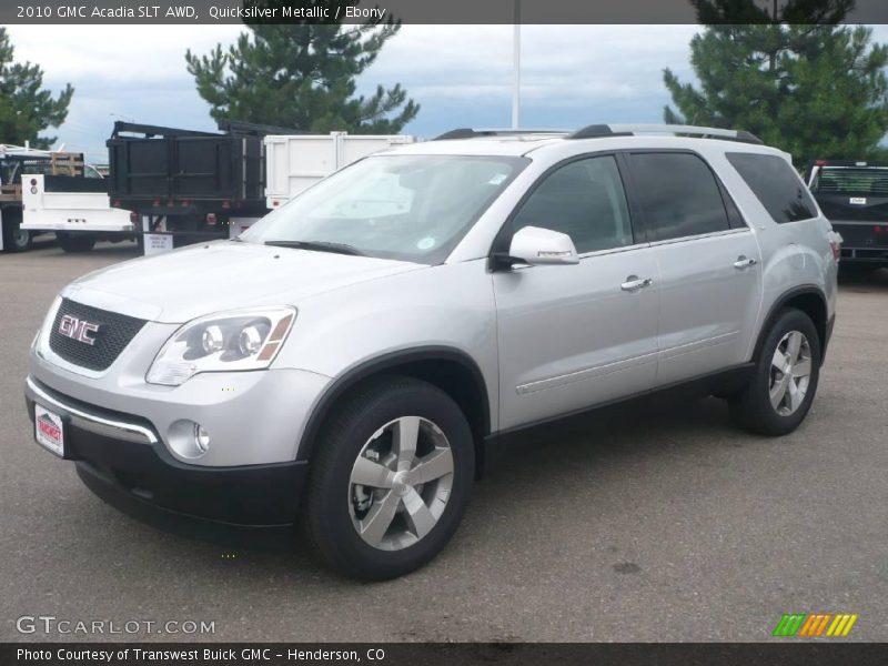 Quicksilver Metallic / Ebony 2010 GMC Acadia SLT AWD