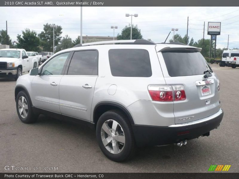 Quicksilver Metallic / Ebony 2010 GMC Acadia SLT AWD