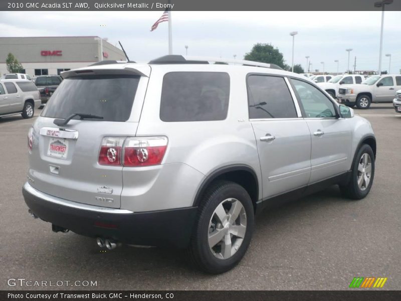 Quicksilver Metallic / Ebony 2010 GMC Acadia SLT AWD