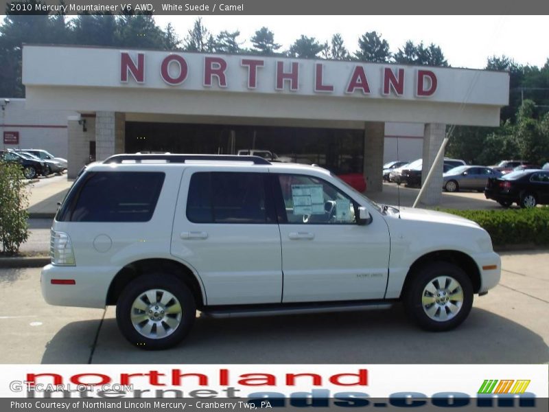 White Suede / Camel 2010 Mercury Mountaineer V6 AWD