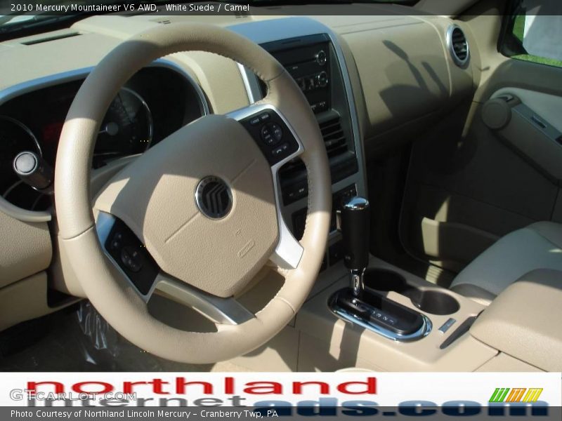 White Suede / Camel 2010 Mercury Mountaineer V6 AWD