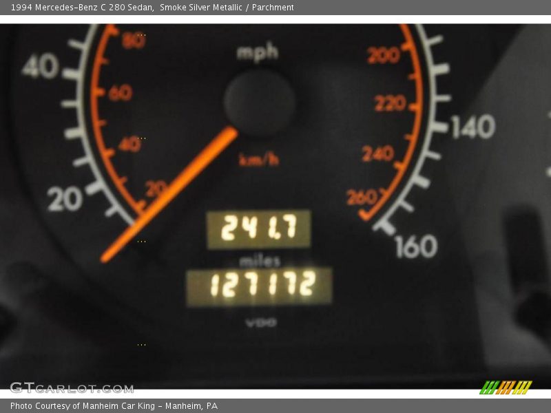 Smoke Silver Metallic / Parchment 1994 Mercedes-Benz C 280 Sedan