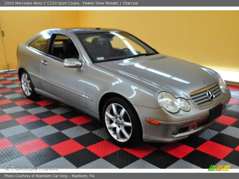 Pewter Silver Metallic / Charcoal 2003 Mercedes-Benz C C320 Sport Coupe