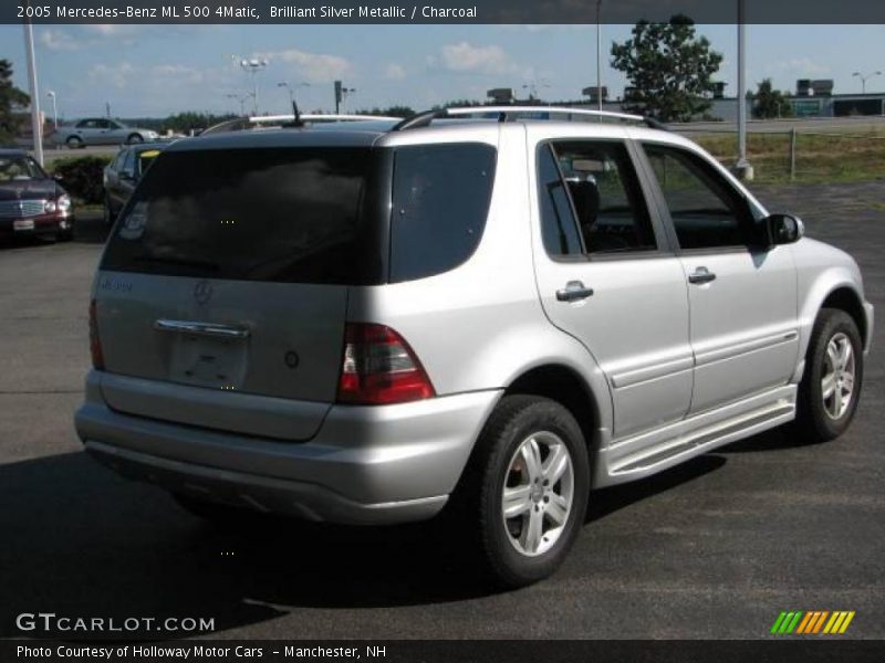 Brilliant Silver Metallic / Charcoal 2005 Mercedes-Benz ML 500 4Matic