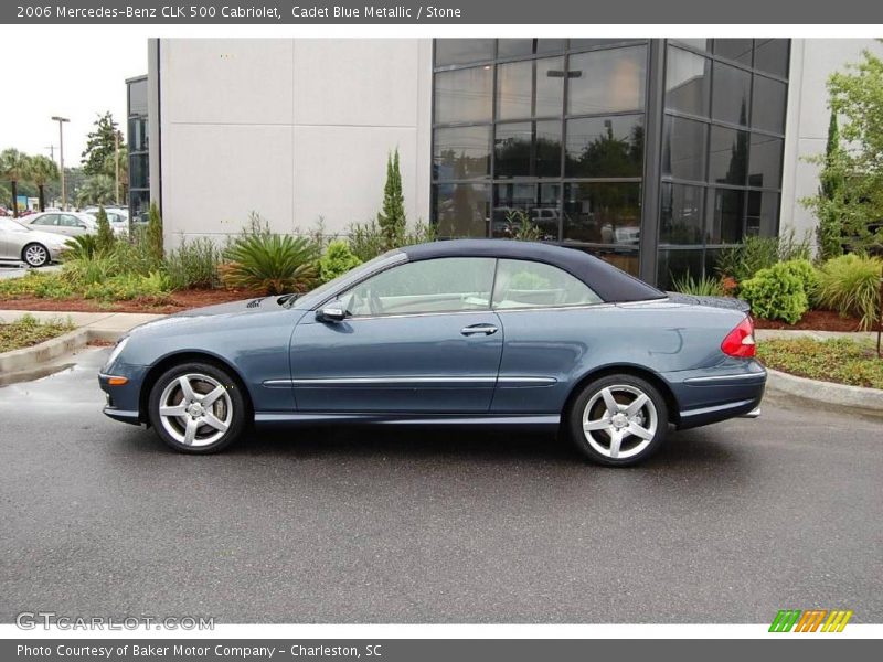 Cadet Blue Metallic / Stone 2006 Mercedes-Benz CLK 500 Cabriolet
