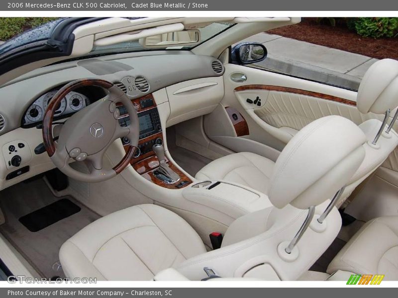 Cadet Blue Metallic / Stone 2006 Mercedes-Benz CLK 500 Cabriolet
