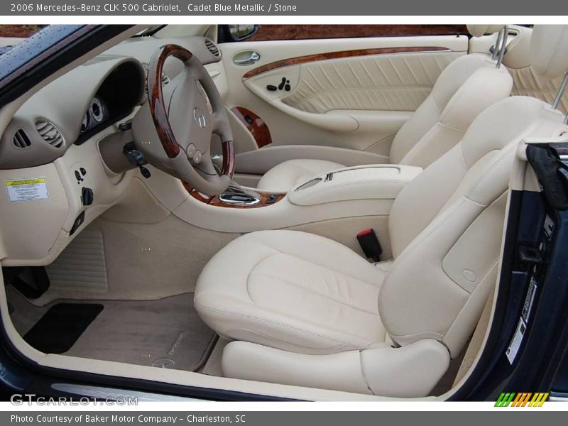 Cadet Blue Metallic / Stone 2006 Mercedes-Benz CLK 500 Cabriolet