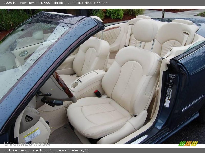 Cadet Blue Metallic / Stone 2006 Mercedes-Benz CLK 500 Cabriolet