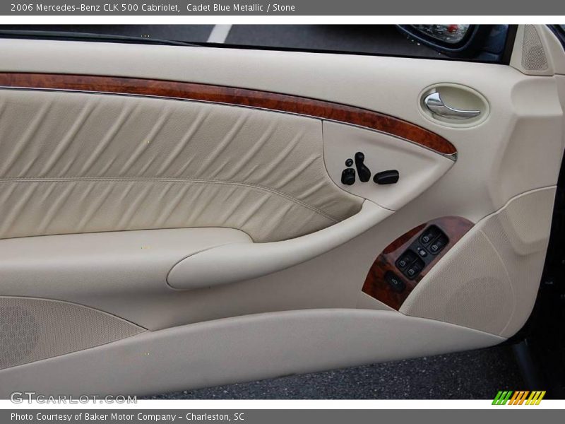 Cadet Blue Metallic / Stone 2006 Mercedes-Benz CLK 500 Cabriolet