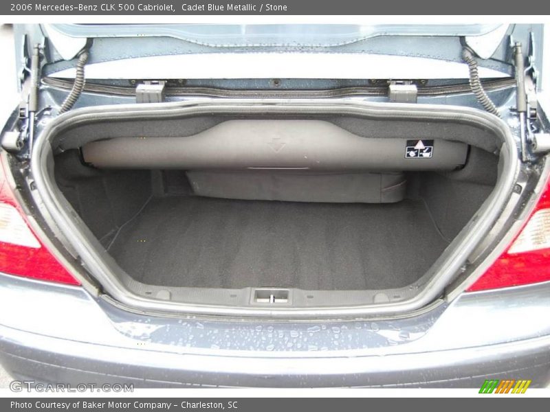 Cadet Blue Metallic / Stone 2006 Mercedes-Benz CLK 500 Cabriolet