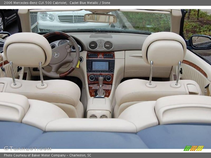Cadet Blue Metallic / Stone 2006 Mercedes-Benz CLK 500 Cabriolet