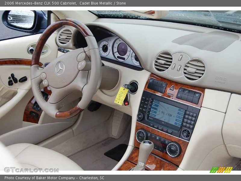 Cadet Blue Metallic / Stone 2006 Mercedes-Benz CLK 500 Cabriolet