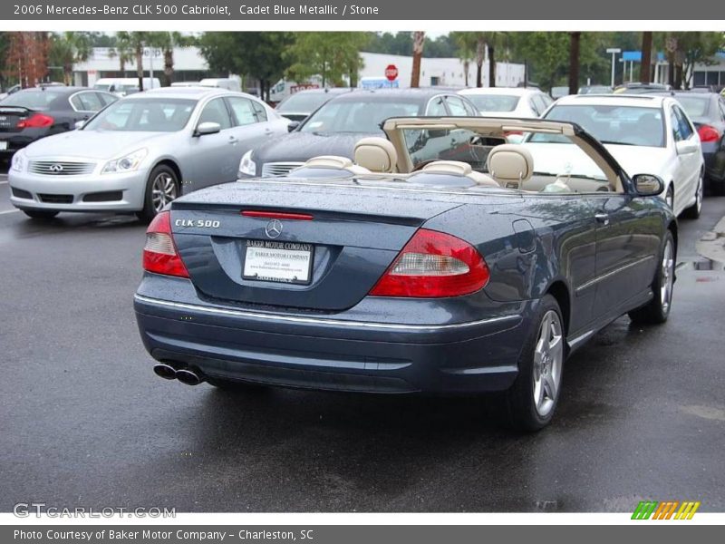 Cadet Blue Metallic / Stone 2006 Mercedes-Benz CLK 500 Cabriolet