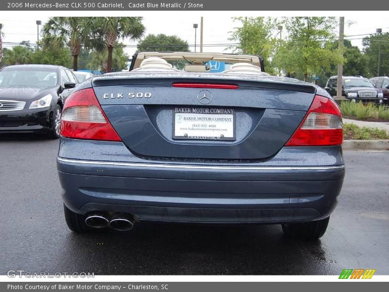 Cadet Blue Metallic / Stone 2006 Mercedes-Benz CLK 500 Cabriolet