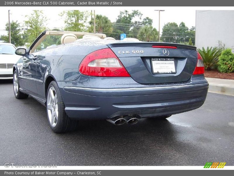 Cadet Blue Metallic / Stone 2006 Mercedes-Benz CLK 500 Cabriolet