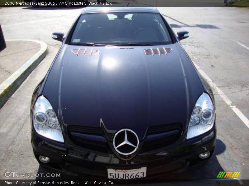 Black / Black 2006 Mercedes-Benz SLK 55 AMG Roadster