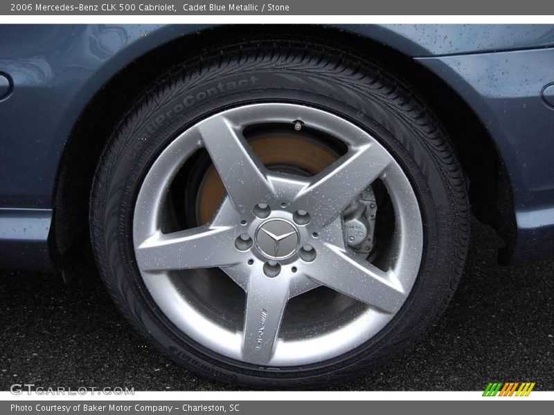 Cadet Blue Metallic / Stone 2006 Mercedes-Benz CLK 500 Cabriolet