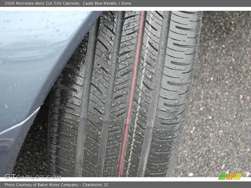 Cadet Blue Metallic / Stone 2006 Mercedes-Benz CLK 500 Cabriolet