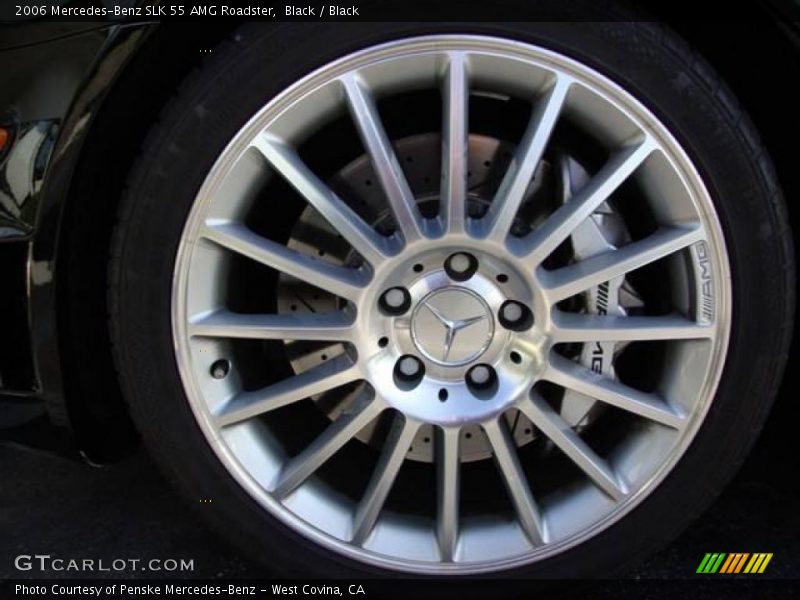 Black / Black 2006 Mercedes-Benz SLK 55 AMG Roadster
