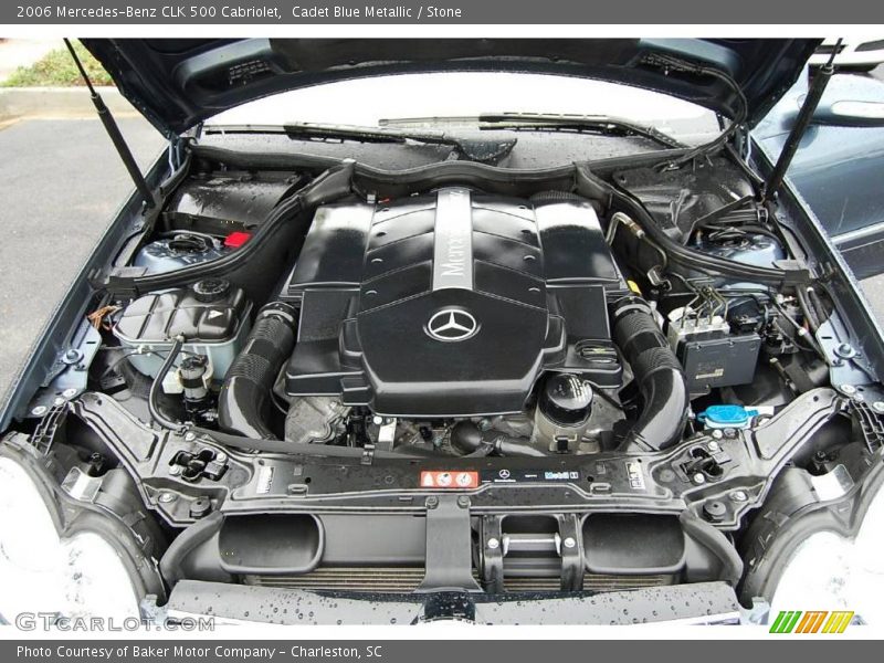 Cadet Blue Metallic / Stone 2006 Mercedes-Benz CLK 500 Cabriolet