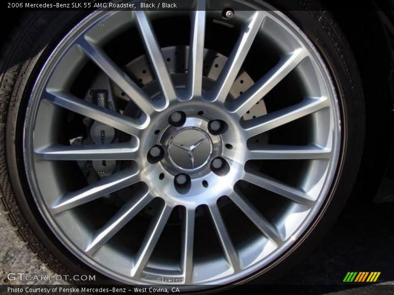 Black / Black 2006 Mercedes-Benz SLK 55 AMG Roadster