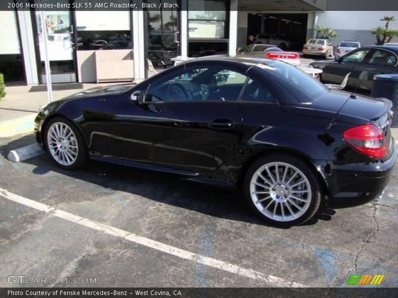 Black / Black 2006 Mercedes-Benz SLK 55 AMG Roadster