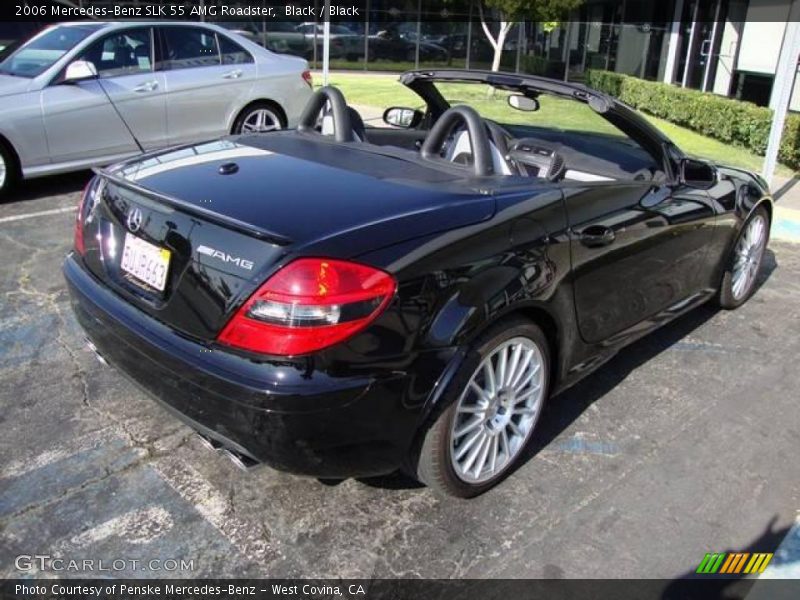Black / Black 2006 Mercedes-Benz SLK 55 AMG Roadster