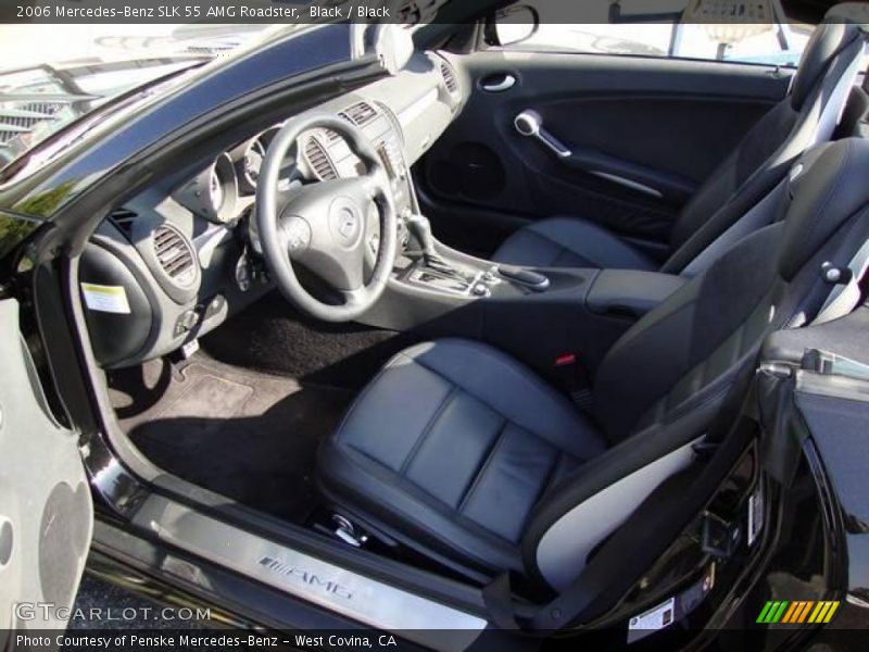 Black / Black 2006 Mercedes-Benz SLK 55 AMG Roadster