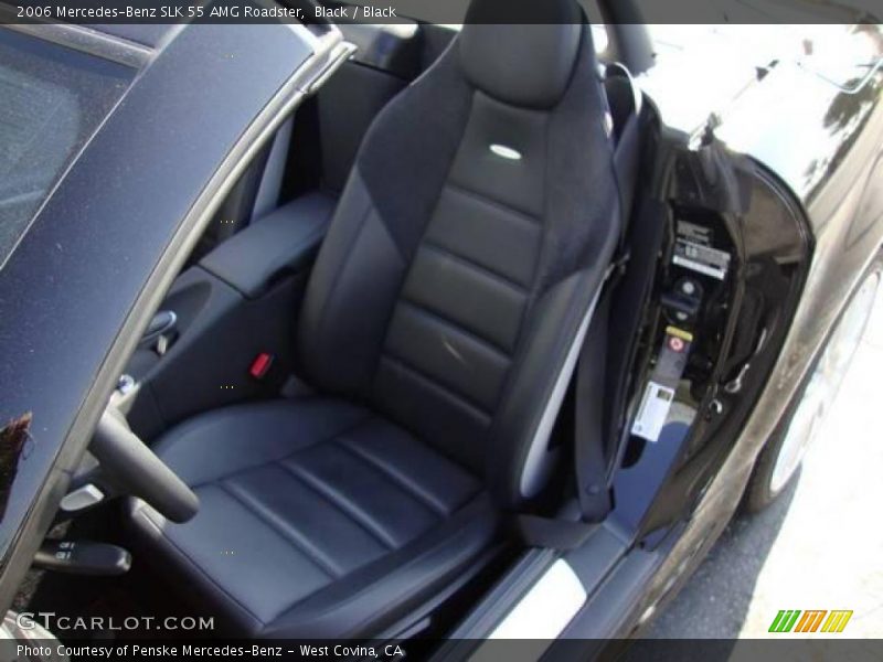Black / Black 2006 Mercedes-Benz SLK 55 AMG Roadster