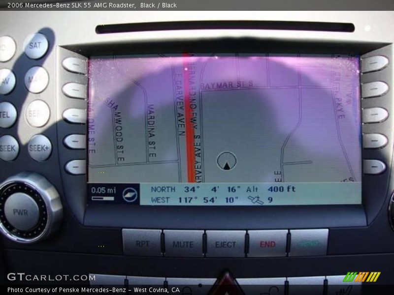 Black / Black 2006 Mercedes-Benz SLK 55 AMG Roadster