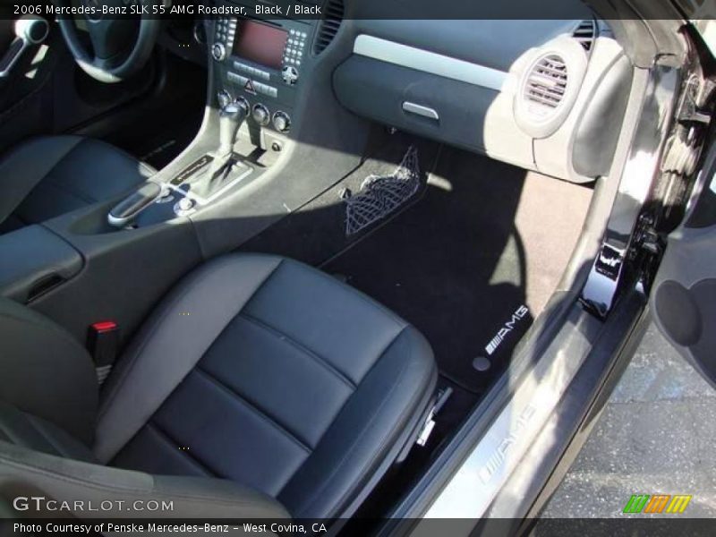 Black / Black 2006 Mercedes-Benz SLK 55 AMG Roadster