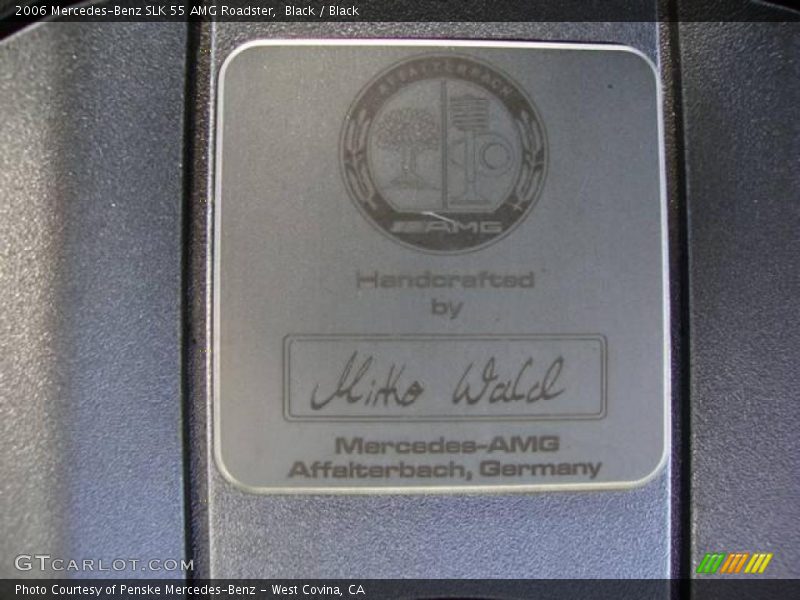 Black / Black 2006 Mercedes-Benz SLK 55 AMG Roadster